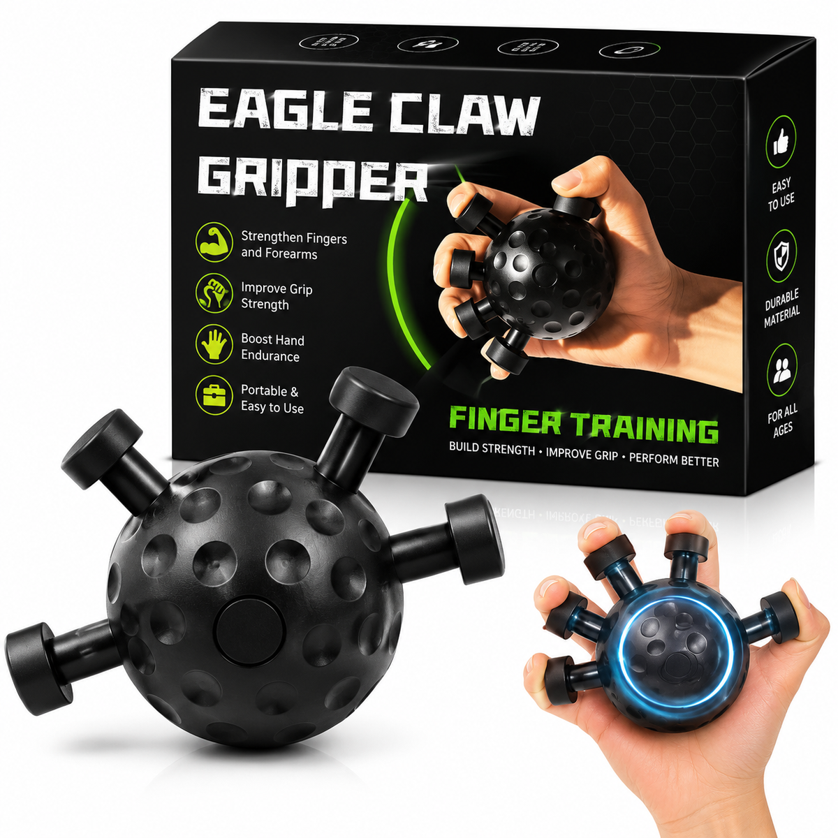 GripForge™ Finger Strength Trainer – Build Stronger Hands Every Day